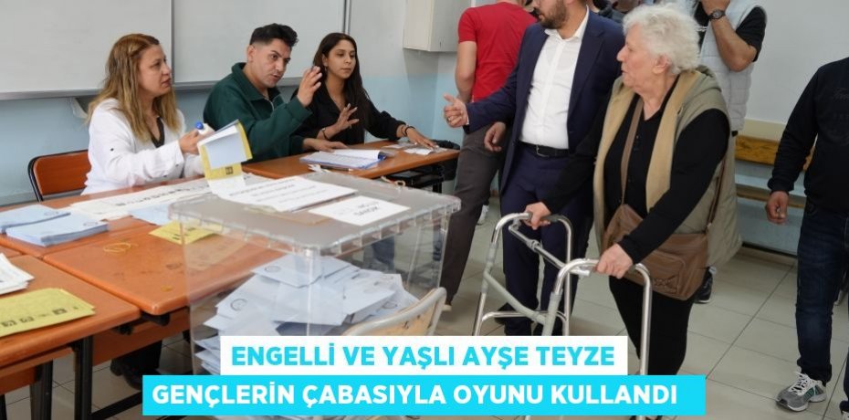 Engelli ve yaşlı Ayşe teyze gençlerin çabasıyla oyunu kullandı  