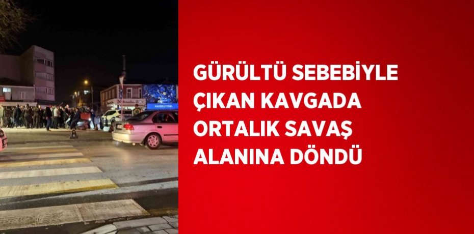 GÜRÜLTÜ SEBEBİYLE ÇIKAN KAVGADA ORTALIK SAVAŞ ALANINA DÖNDÜ
