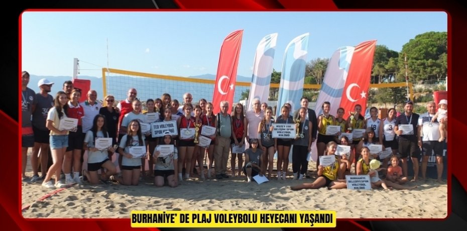 Burhaniye’ de plaj voleybolu heyecanı yaşandı  